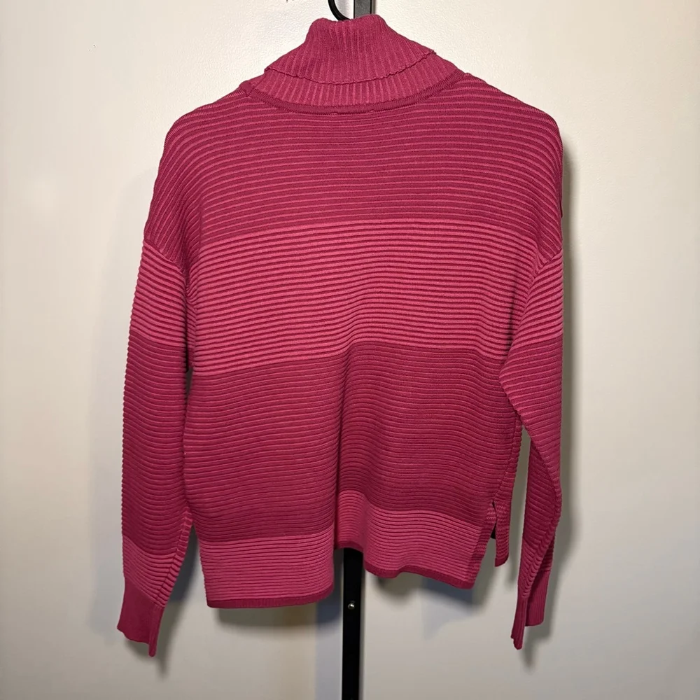 Women's Tribal Jeans‎ Plum Wine Ribbed Cowl Neck Sweater XS